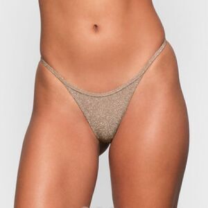 Skims glitter swim string thong XXs
